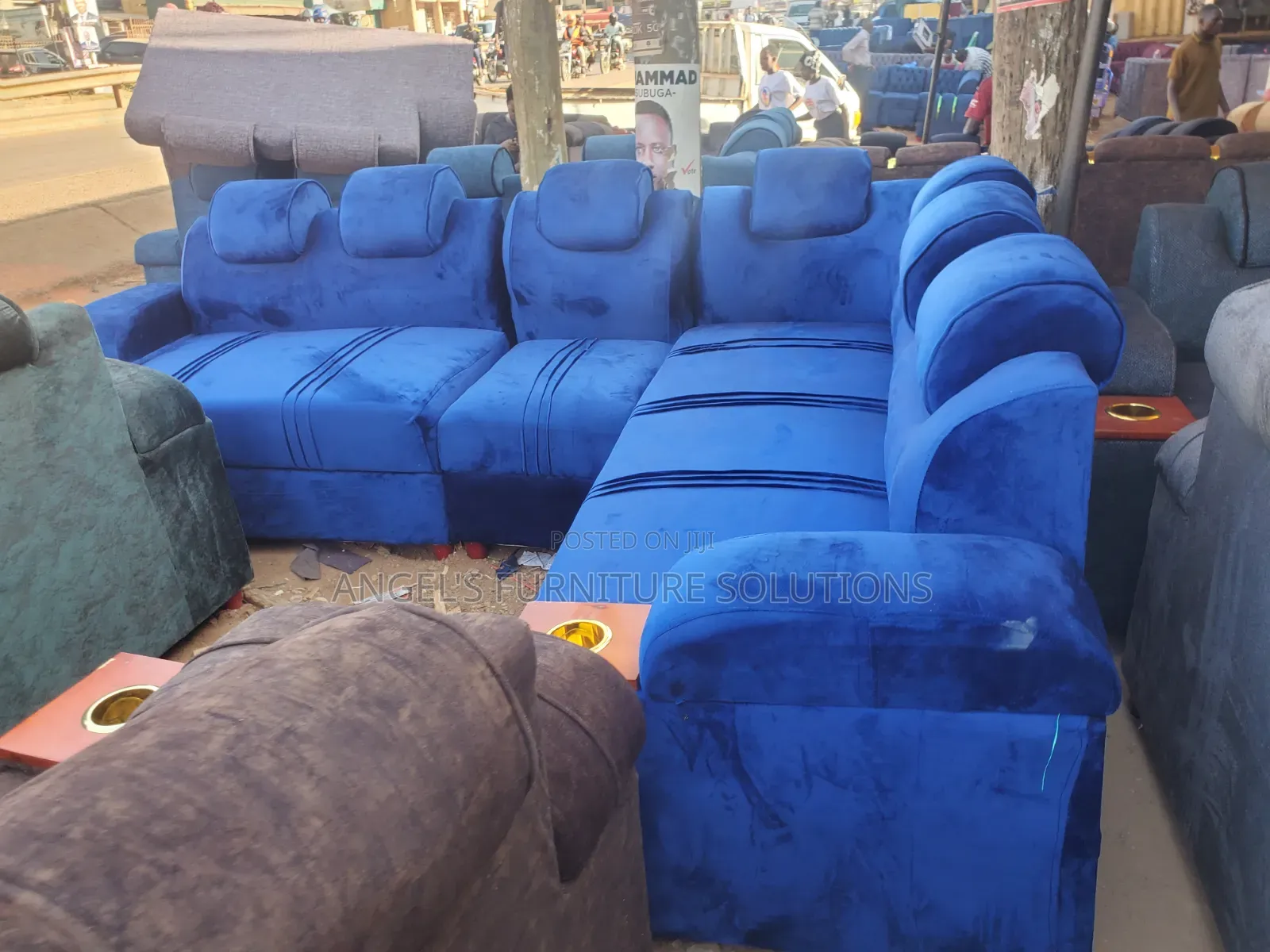 L Curved Sofa