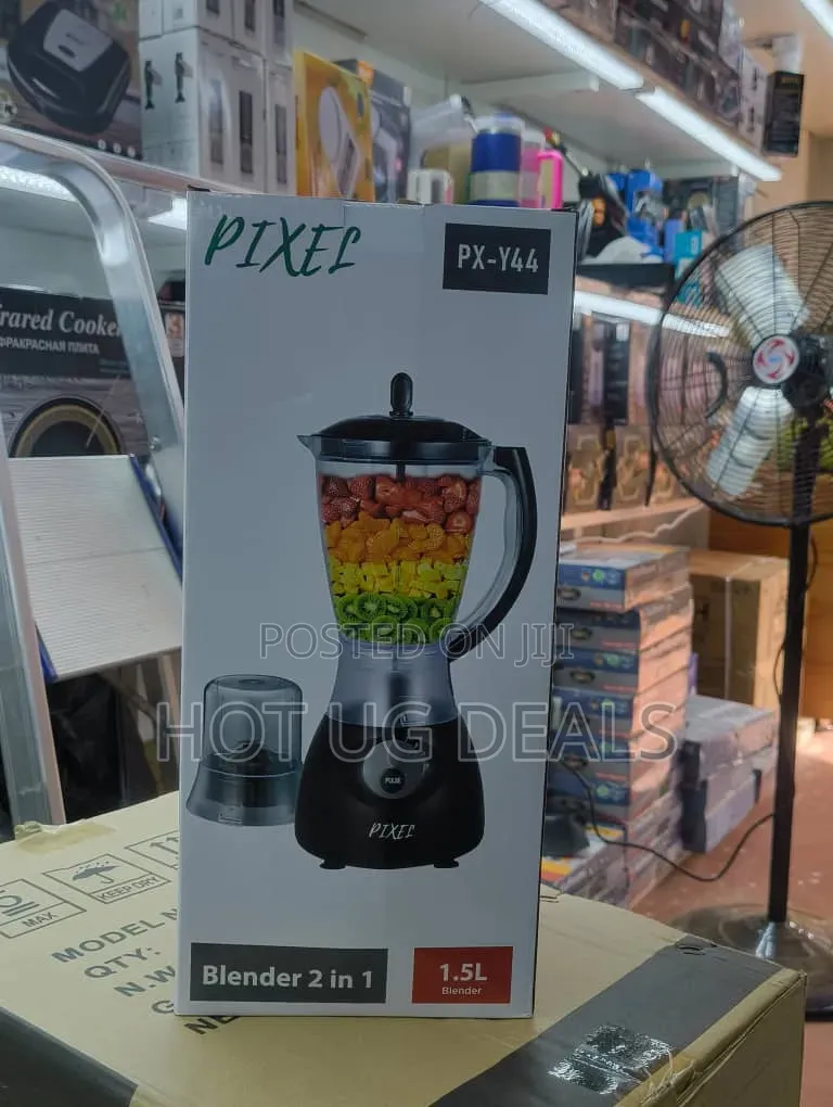 Pixel 2-in-1 Electric Kitchen Blender Grinder Mill – 1.5L Capacity