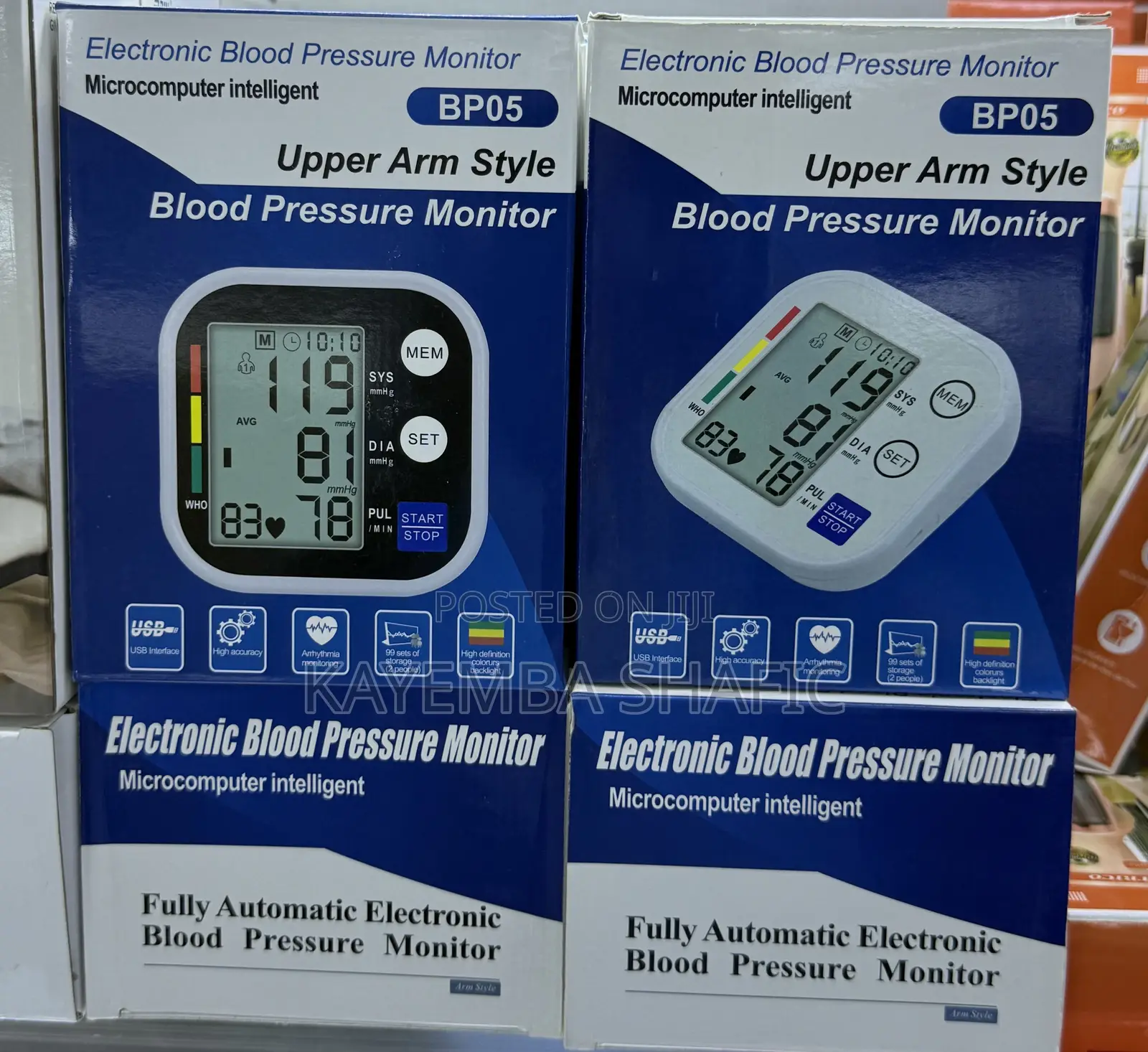 Automatic Upper Arm Electronic Blood Pressure Monitor Machine BP05