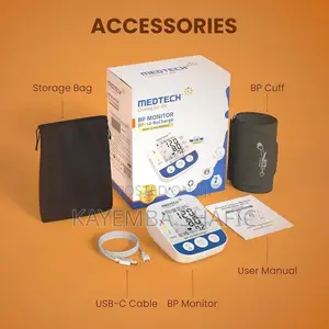 Medtech BP-18 ReCharge Digital Upper Arm Blood Pressure Monitor New