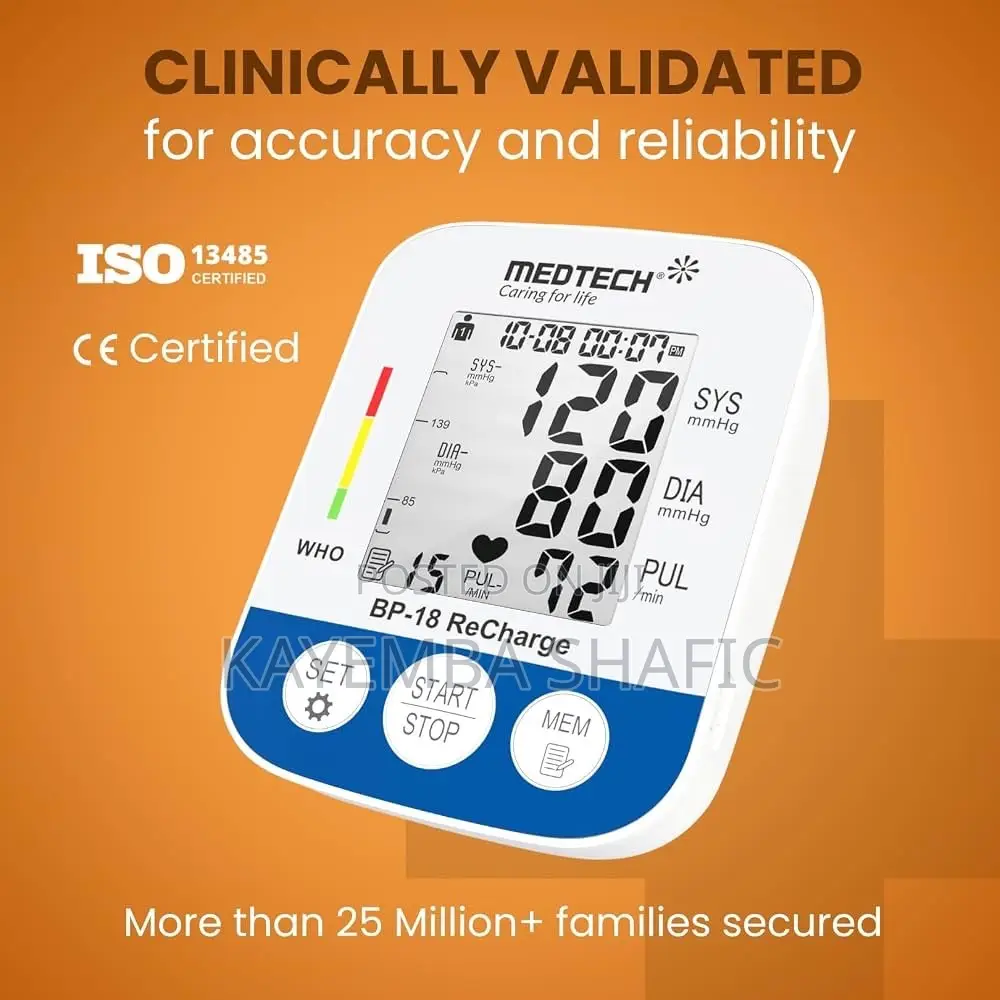 Medtech BP-18 ReCharge Digital Upper Arm Blood Pressure Monitor New
