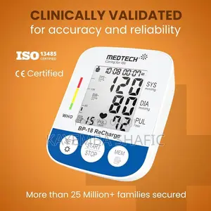 Medtech BP-18 ReCharge Digital Upper Arm Blood Pressure Monitor New