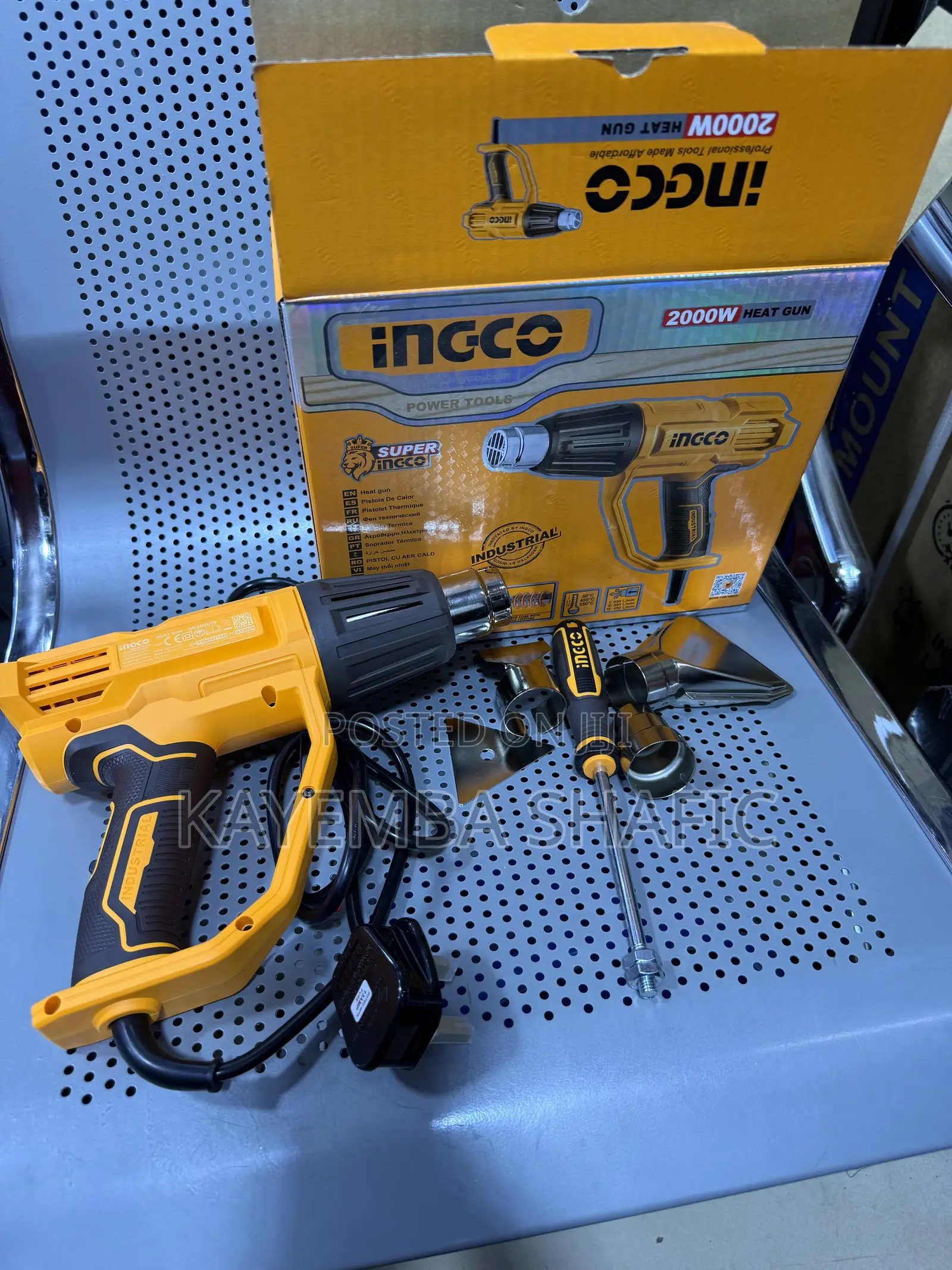 INGCO 2000W Heavy Duty Electric Heat Gun / Hot Air Gun (Brand New)