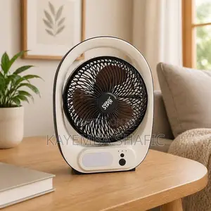 Winning Star 8" Rechargeable Table Fan ST-4054 With Built-in LED Light