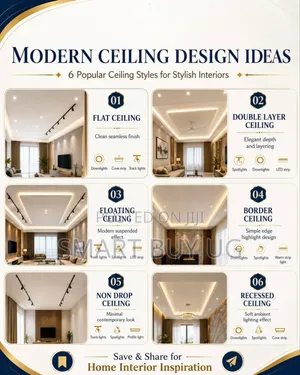 Gypsum Ceiling Sitting Room Bedroom TV Wall Unit Design Kampala