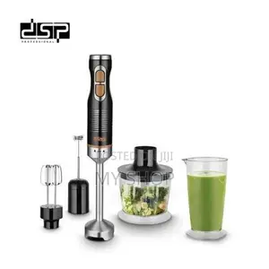 DSP Hand Blender 5-in-1 - 700ml Measuring Cup, Egg Whisk, Grinder