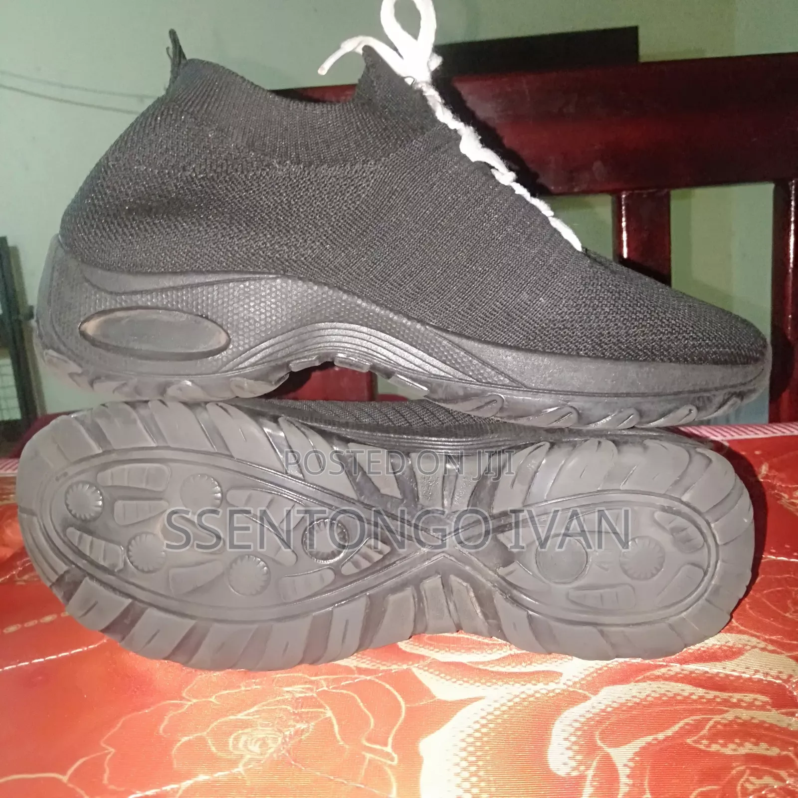 Black Shoes With White Shoe Lets
