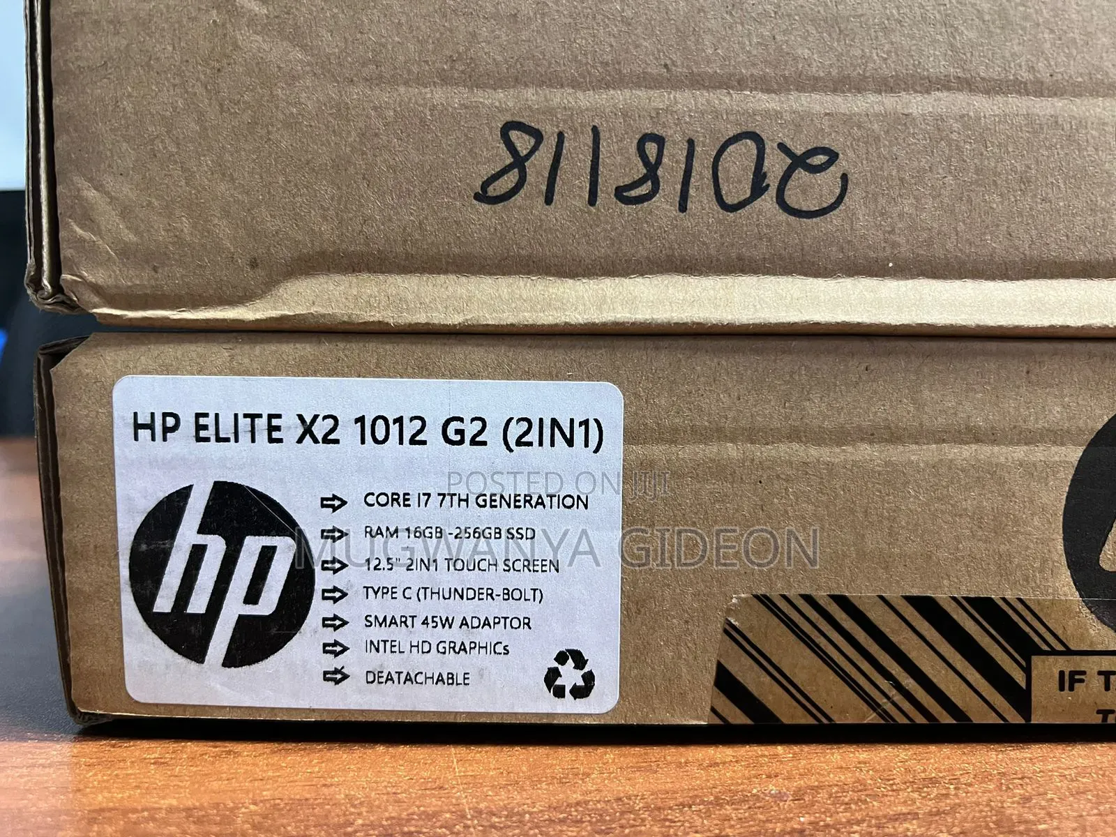 New Laptop HP Elite X2 1012 G2 16GB Intel Core i7 SSD 256GB