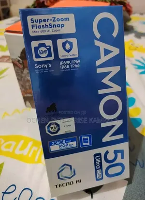 New Tecno Camon 50 Ultra 256 GB Black