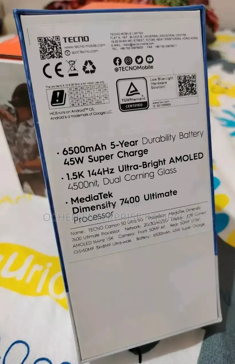 New Tecno Camon 50 Ultra 256 GB Black