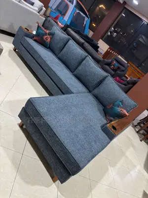 Blue L Sofa Set - Senana Hypermarket