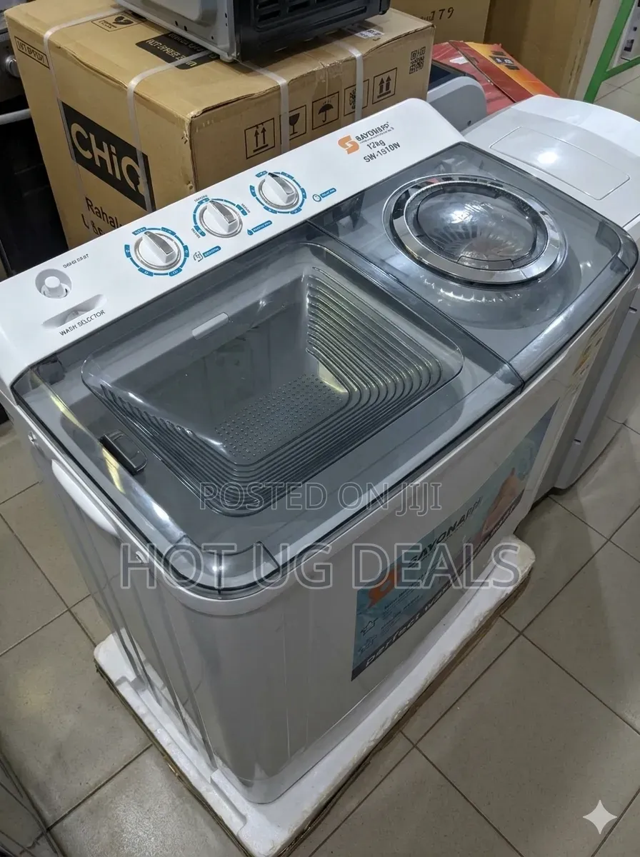 Sayona 7.5kg Twin Tub Semi-Automatic Washing Machine – White