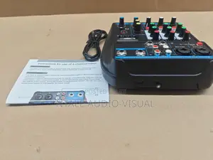 4-Channel USB Audio Mixer – Professional Sound Mixing Streaming