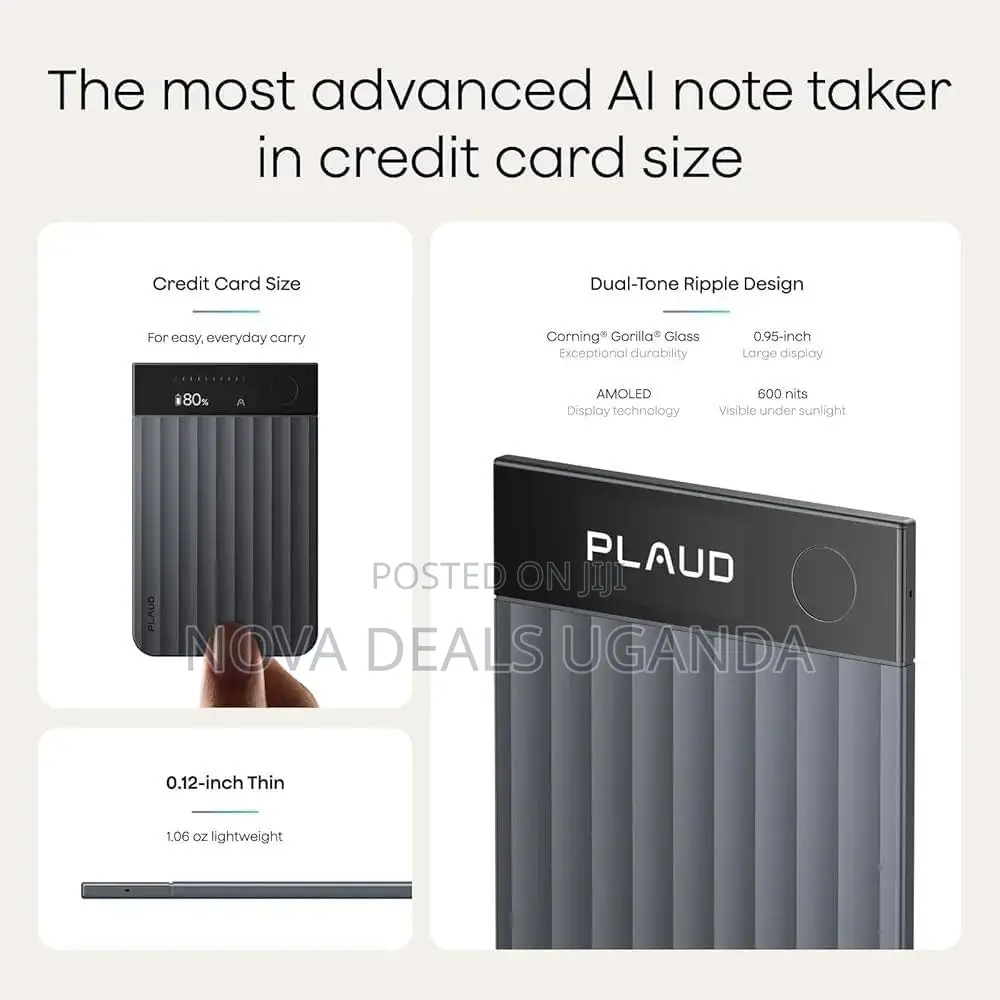 Plaud Note Pro AI Voice Recorder, Transcribe Summarize, App Control