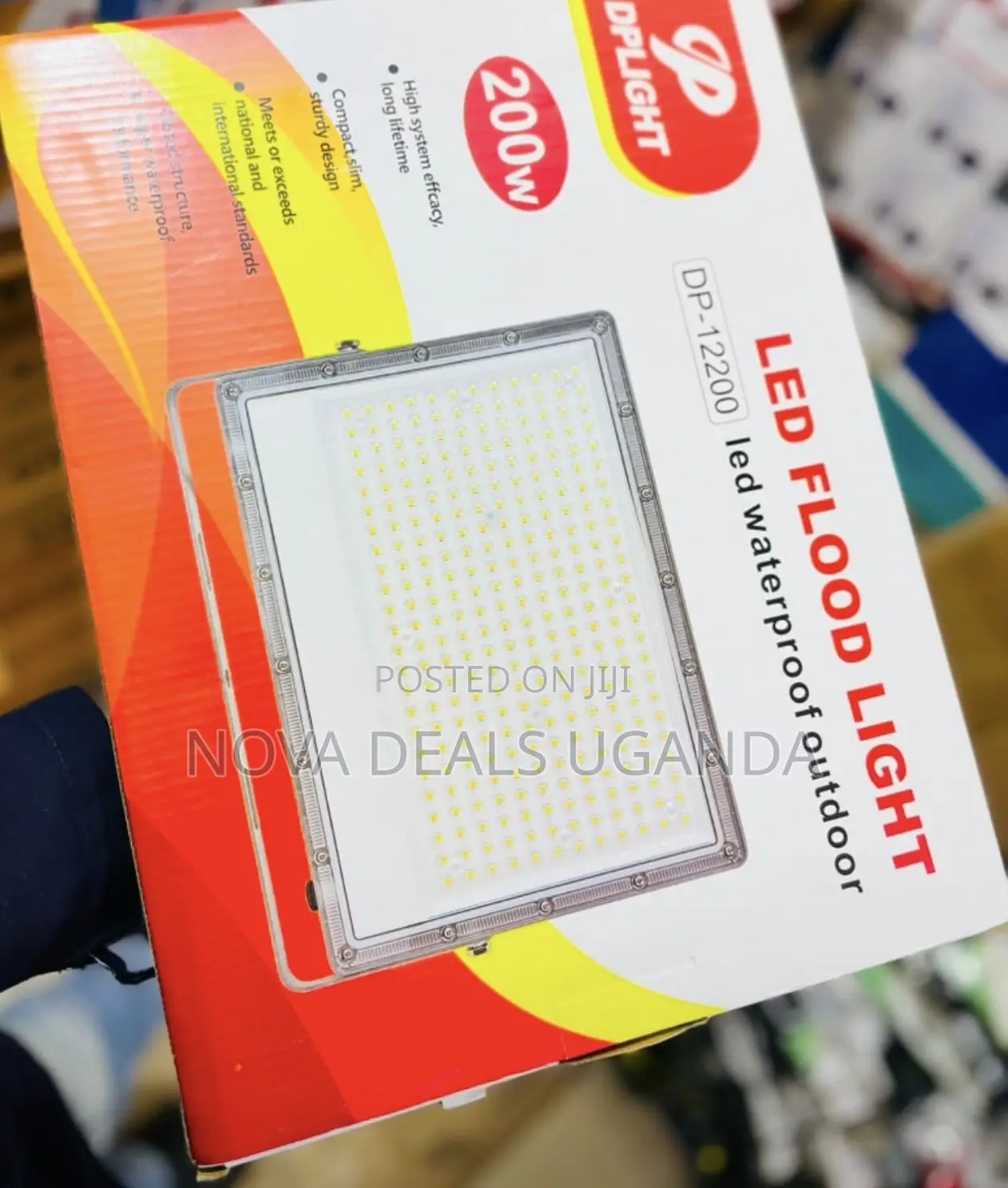 DPLIGHT 200W Solar LED Flood Light | Outdoor Security Light