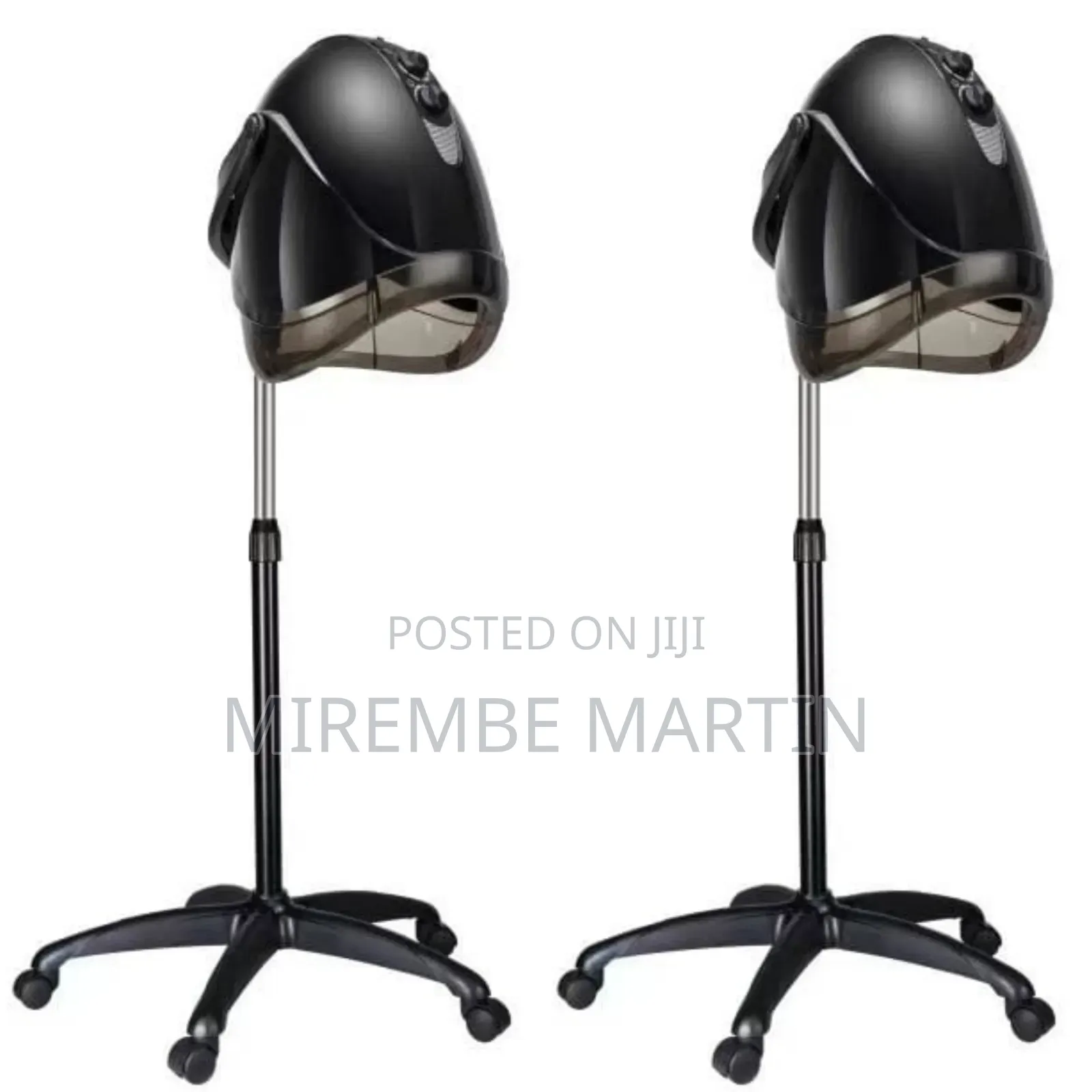 Professional Freestanding Hooded Hair Dryer in Black