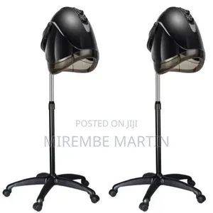 Professional Freestanding Hooded Hair Dryer in Black