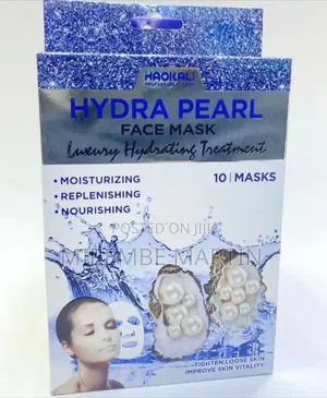 Box of Haokali Hydra Pearl Face Masks Containing