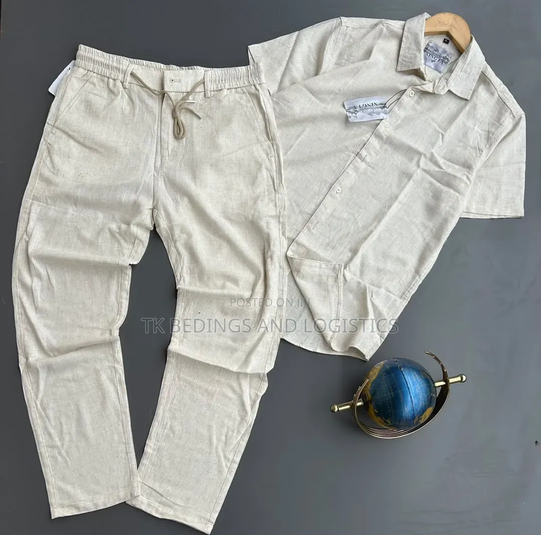 Men Linen Set 2 Piece