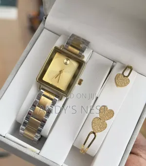 Swiss Golden Ladies Watch With a Bangle