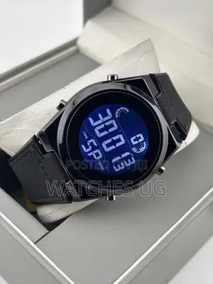 Black Watches for Sports Men