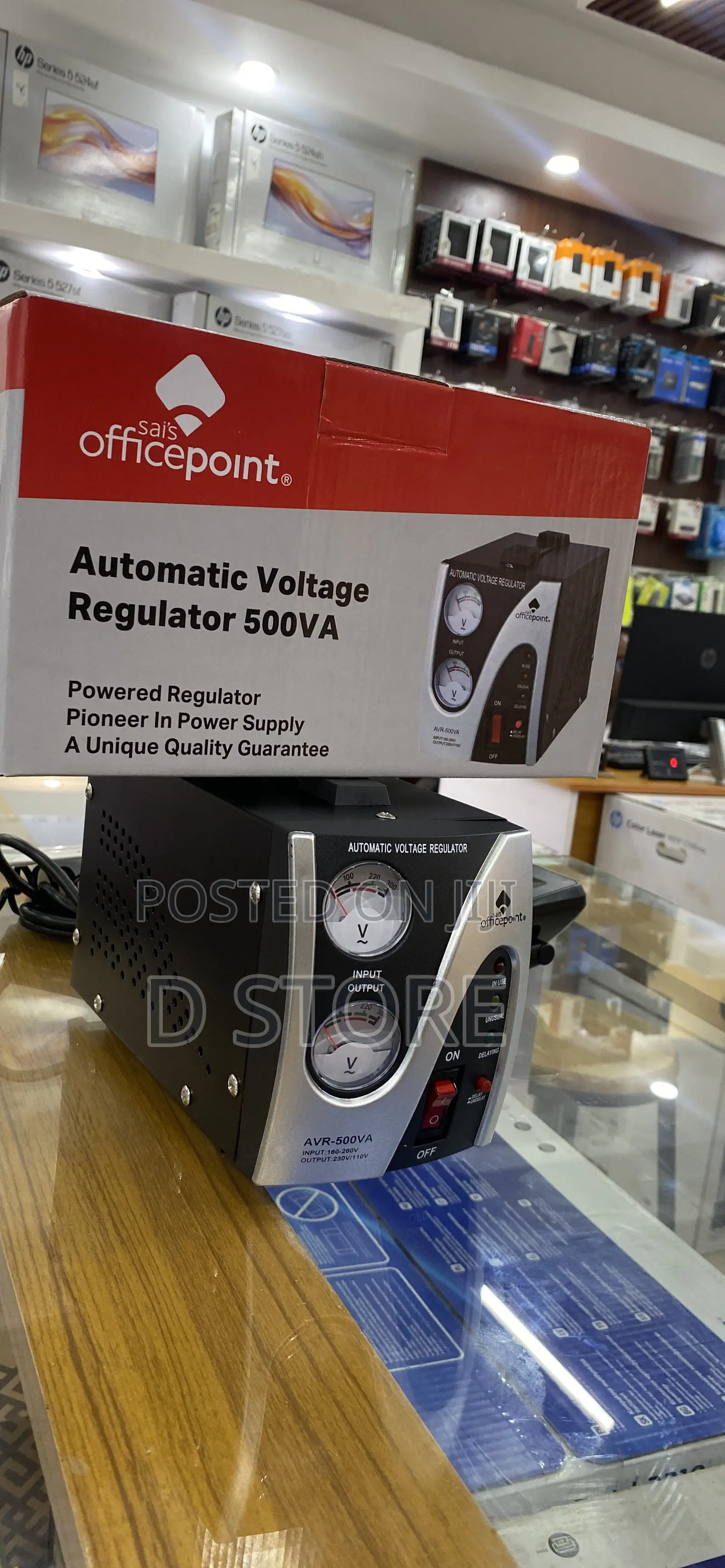 Office Point Automatic Voltage Regulator 500va Stabilizer