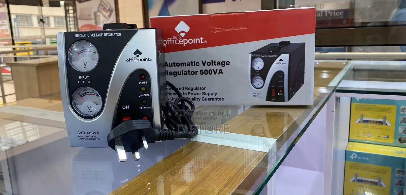 Office Point Automatic Voltage Regulator 500va Stabilizer