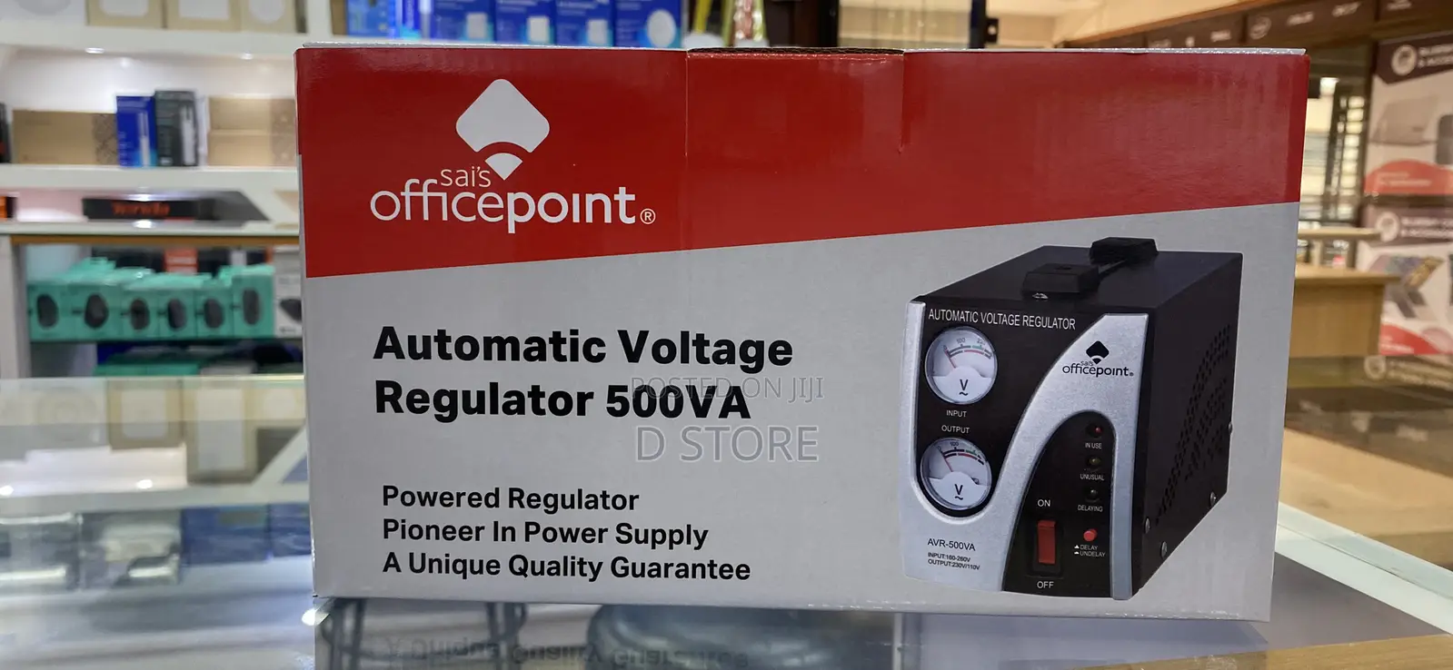 Office Point Automatic Voltage Regulator 500va Stabilizer