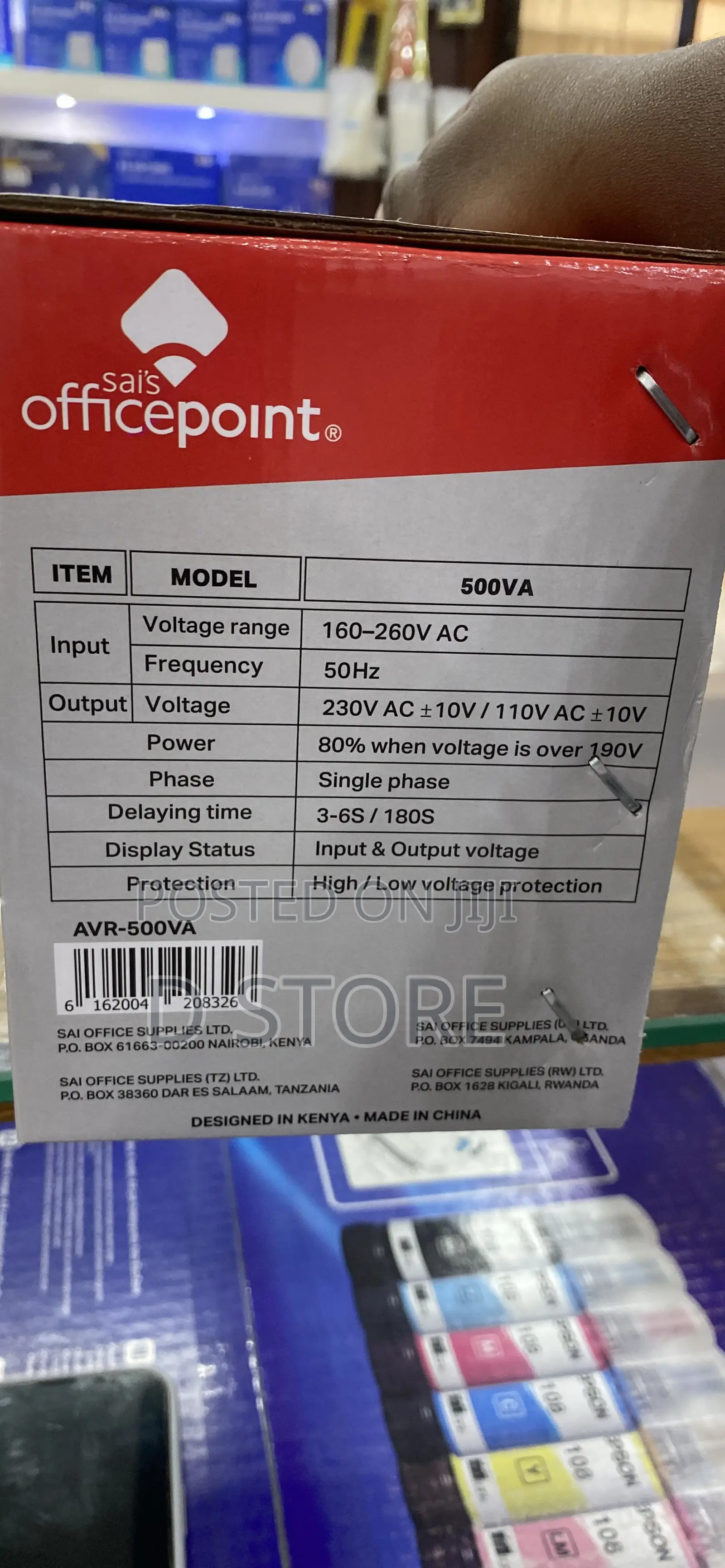 Office Point Automatic Voltage Regulator 500va Stabilizer