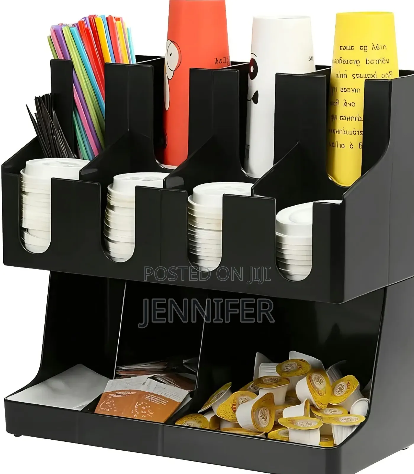 12 Compartment ABS Coffee Tea Organizer Station