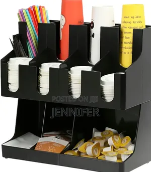 12 Compartment ABS Coffee Tea Organizer Station