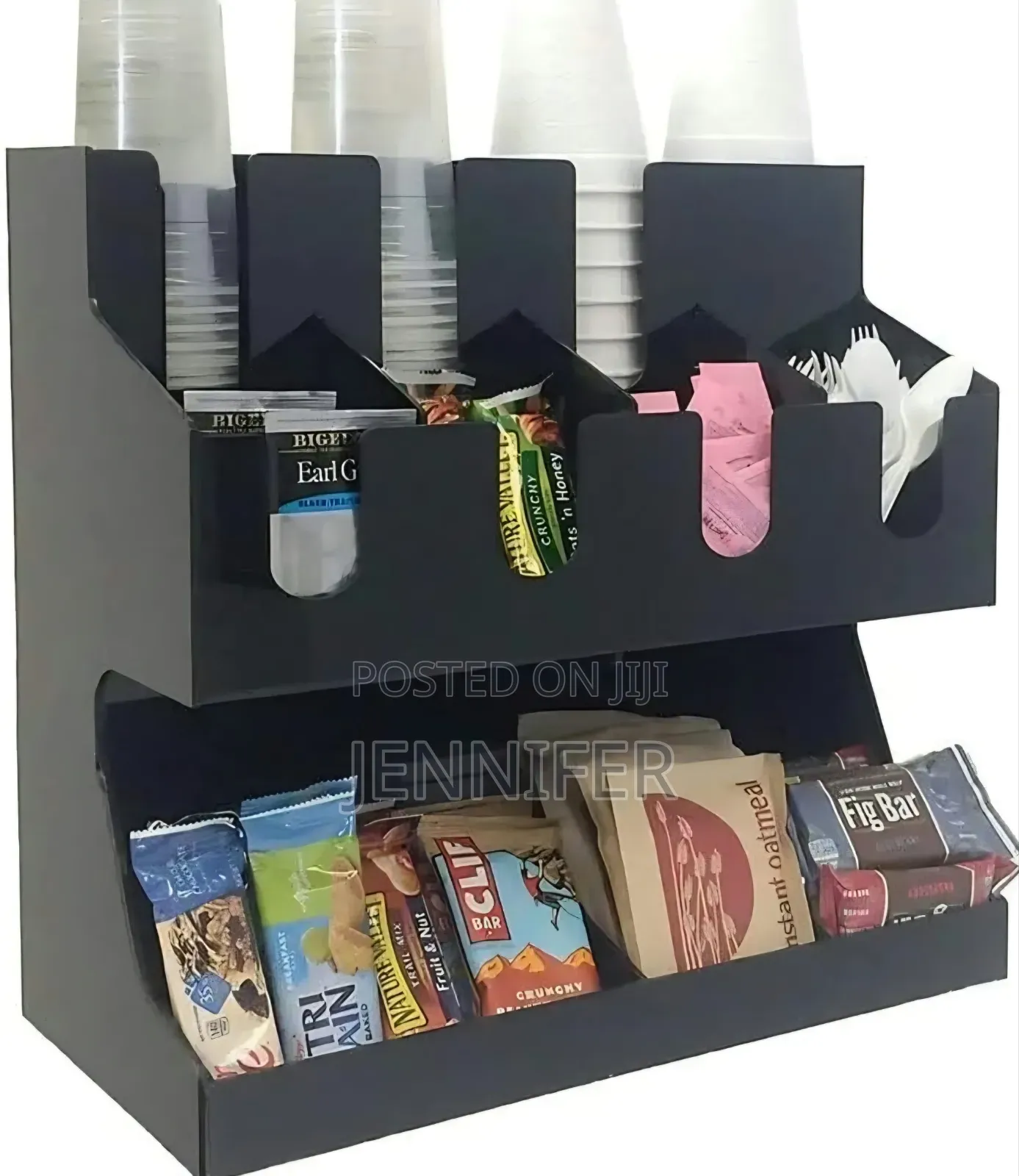 12 Compartment ABS Coffee Tea Organizer Station