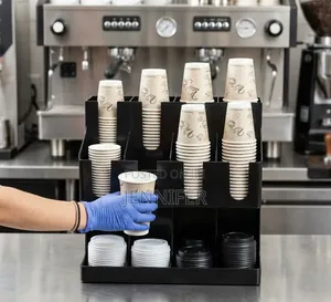 12 Compartment ABS Coffee Tea Organizer Station
