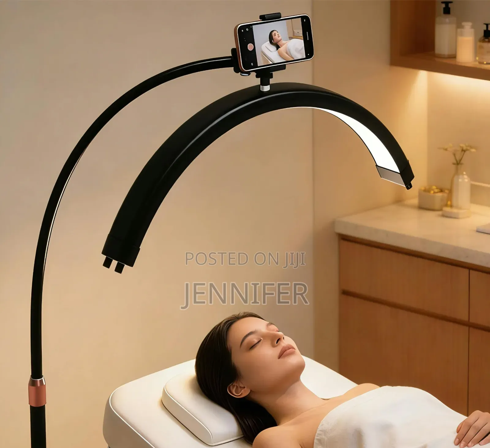 LED Half Moon Lamp With Stand and Remote