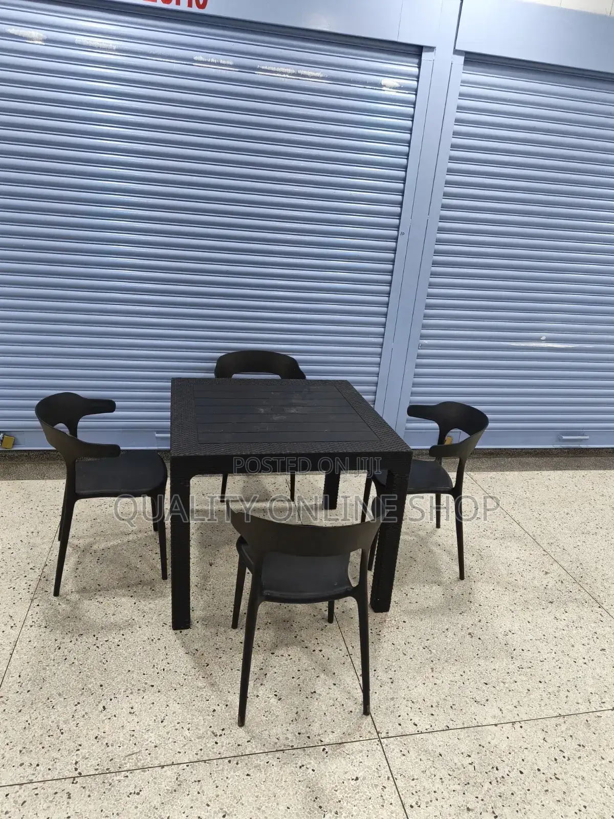4 Seater Dining Plastic Table and Chairs