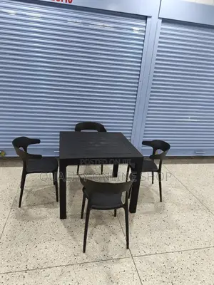 4 Seater Dining Plastic Table and Chairs
