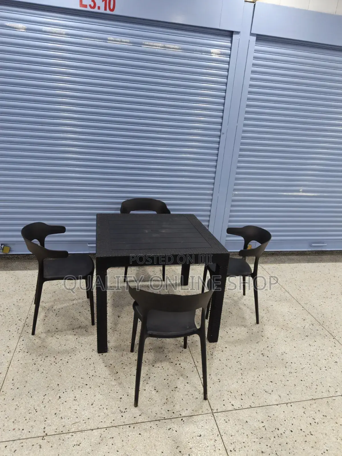 4 Seater Dining Plastic Table and Chairs