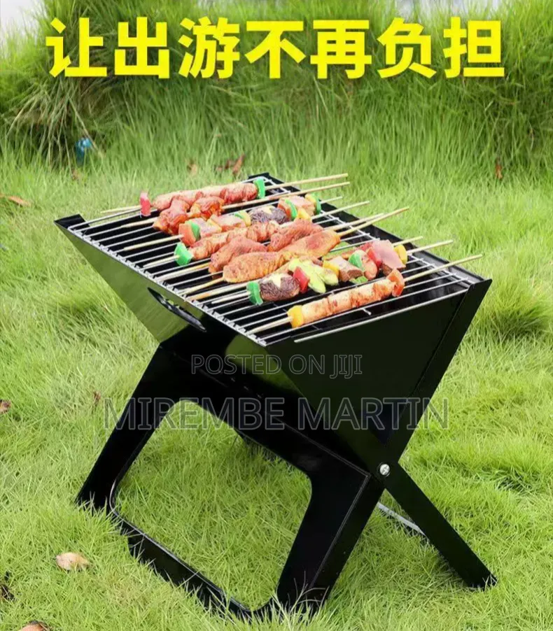 X-Shaped Portable Folding Charcoal Barbecue Grill
