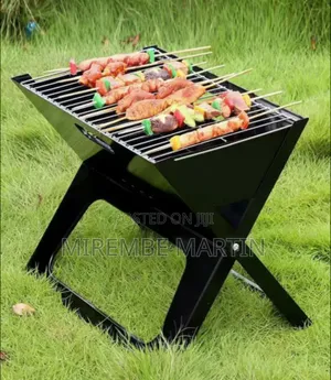 X-Shaped Portable Folding Charcoal Barbecue Grill