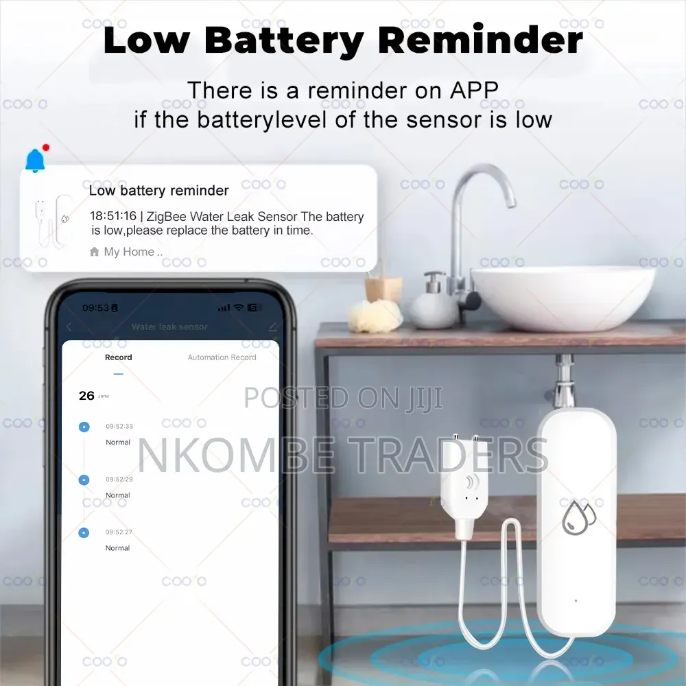 Tuya Zigbee Water Leak Sensor With Zigbee Gateway Hub