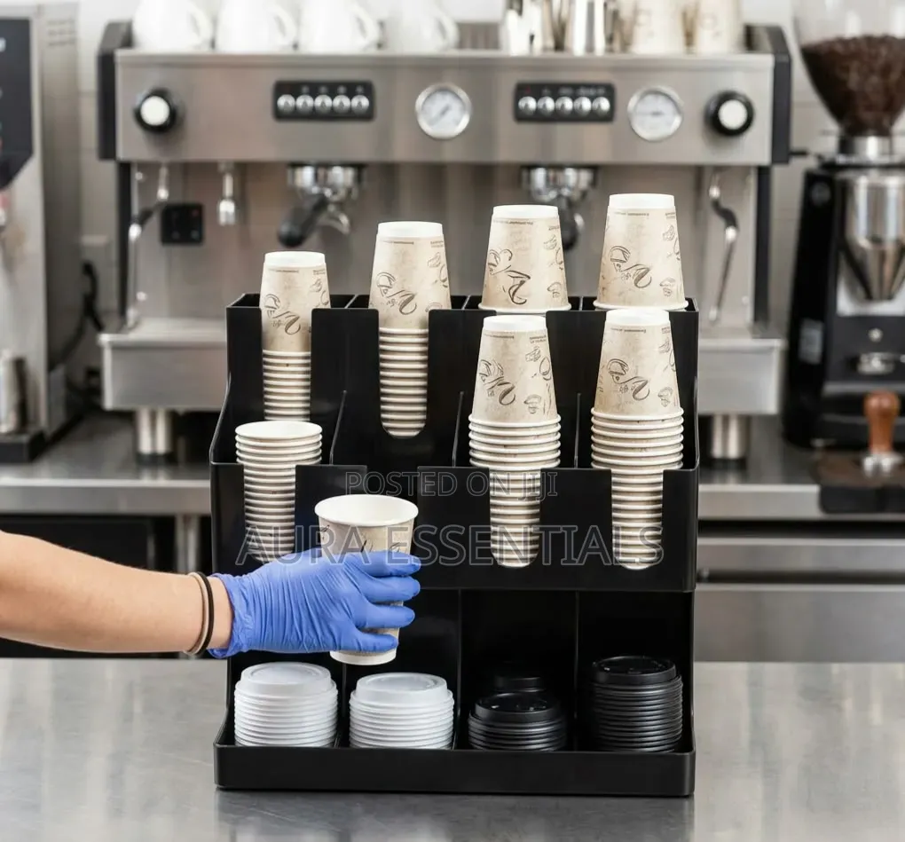 12 Compartment ABS Coffee Tea Organizer Station