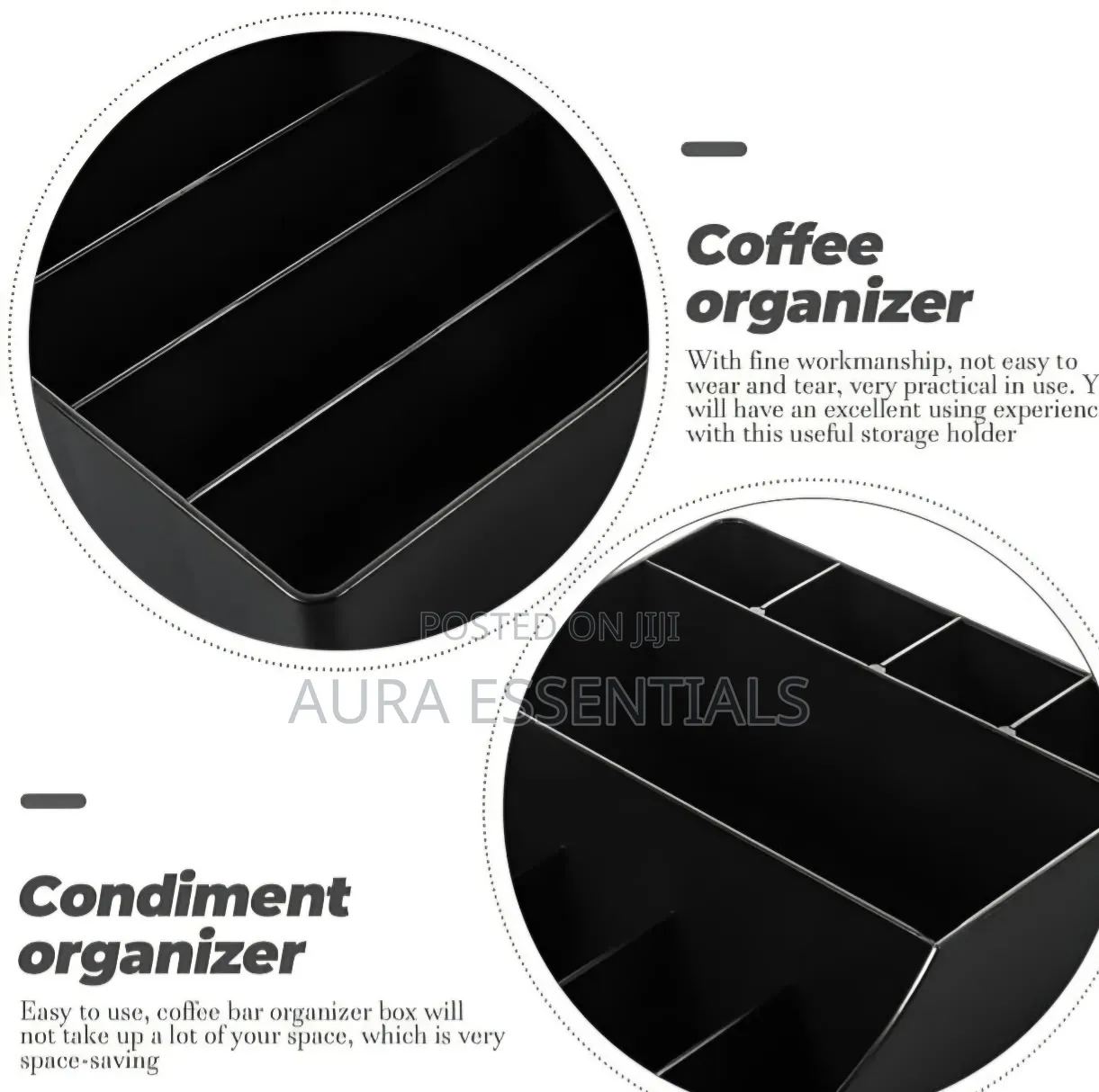 Bar Caddy and Coffee Station Organizer