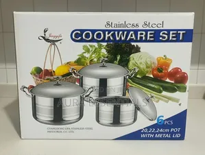 6-Piece Jingyifa Stainless Steel Cookware Set