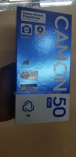 New Tecno Camon 50 Pro 256 GB Black