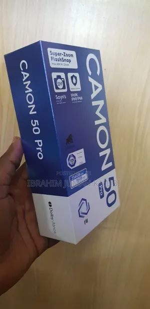 New Tecno Camon 50 Pro 256 GB Black