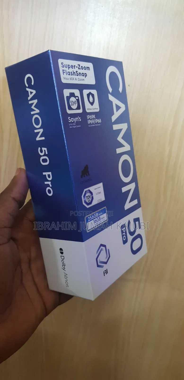 New Tecno Camon 50 Pro 256 GB Black