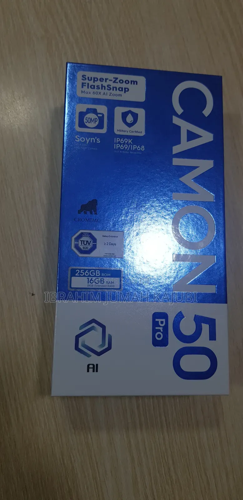 New Tecno Camon 50 Pro 256 GB Blue