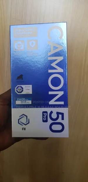 New Tecno Camon 50 Pro 256 GB Blue