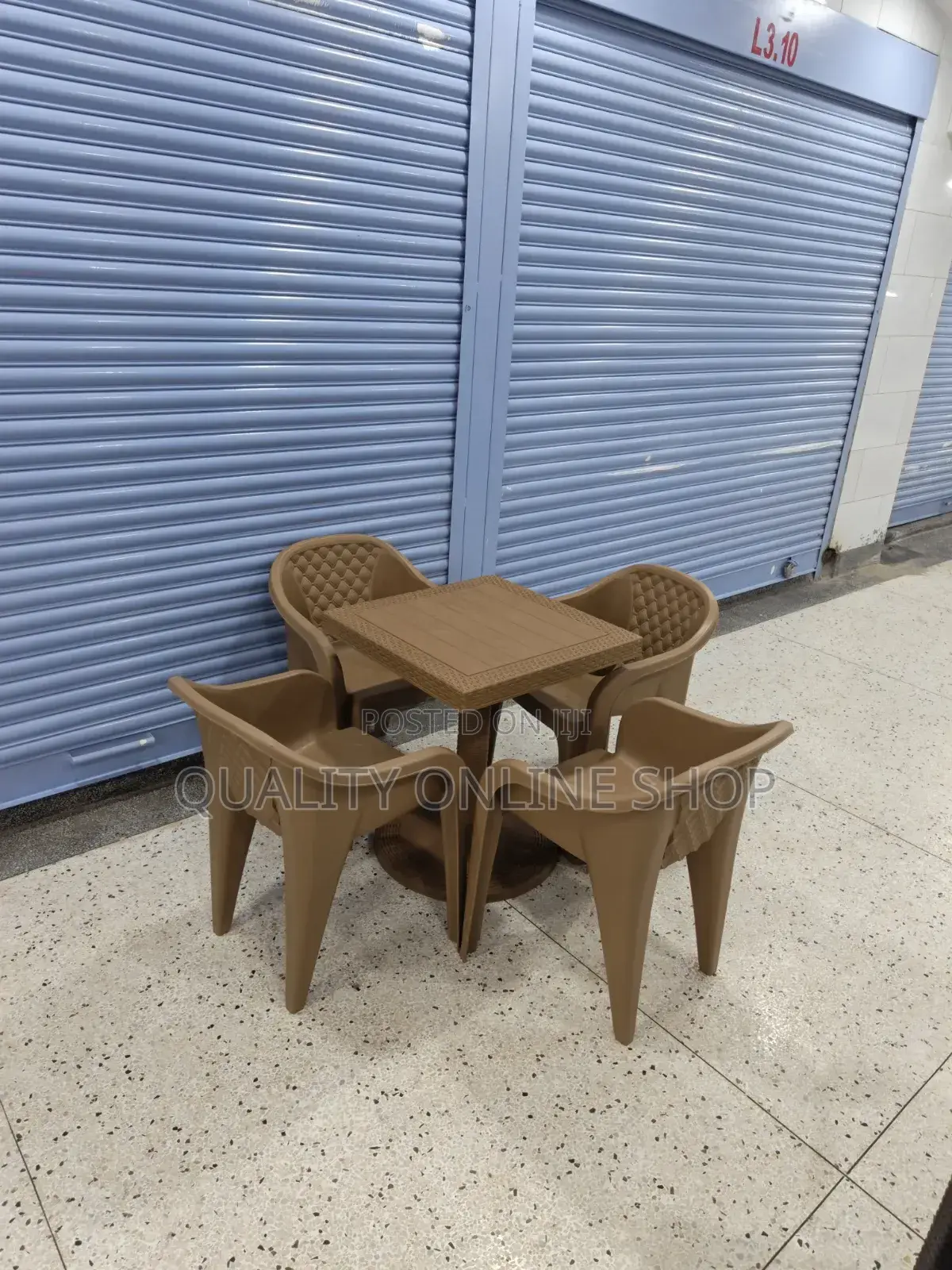 Generic Bar/Restaurant Plastic Table and Chairs Plastic Table and Chai