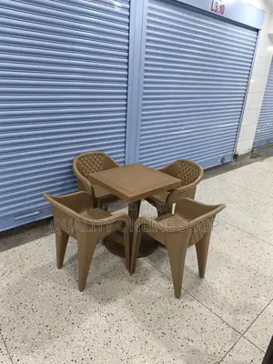 Generic Bar/Restaurant Plastic Table and Chairs Plastic Table and Chai